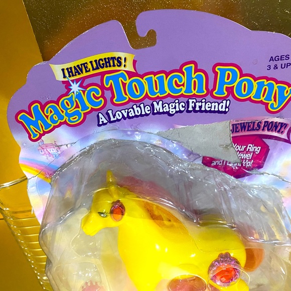 MAGIC TOUCH PONY VTG 1996 JEWELS PONY SAPPHIRE JEWELS LIGHT UP & BLINK WORKS! - Picture 9 of 15